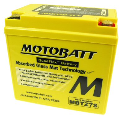 MotoBatt Quadflex Battery 12v 7ah